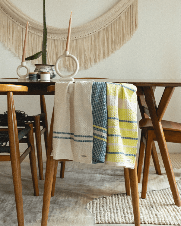 Verbena Waffle Kitchen Towel Bundle – Assorted 3 Pack - SAND CLOUD