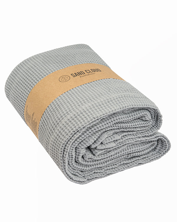 Waffle Shower Curtain – Grey - SAND CLOUD