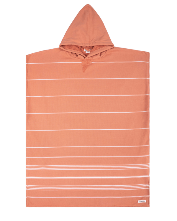 Classic Stripe Hooded Poncho Dusty Pink - SAND CLOUD