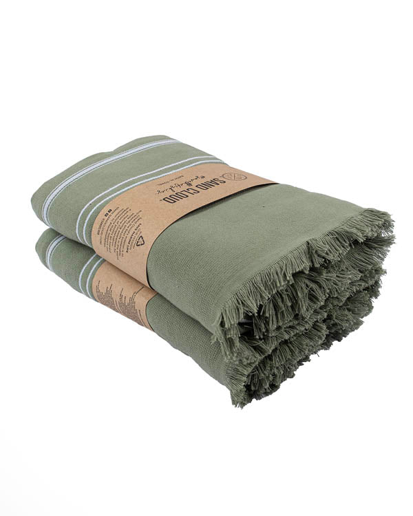 Classic XL Bath Bundle 2 Pack – Hedge Green - SAND CLOUD