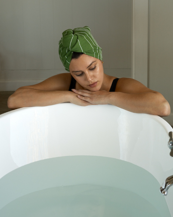Classic Hair Towel – Green - SAND CLOUD