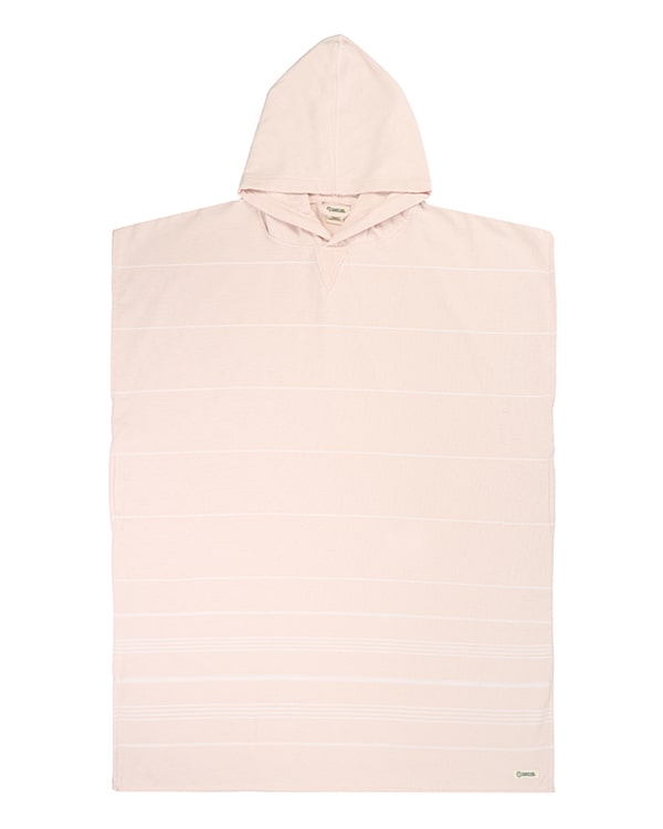 Classic Stripe Hooded Poncho – Calcite Pink - SAND CLOUD