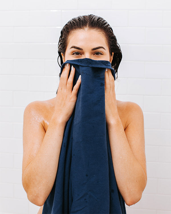 Terra XL Bath Bundle – Navy - SAND CLOUD
