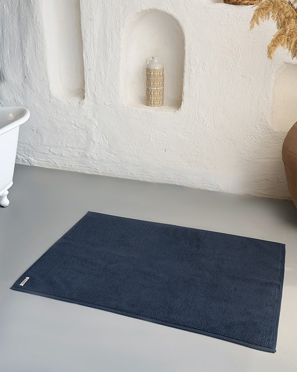 Willow Bath Mat – Navy - SAND CLOUD