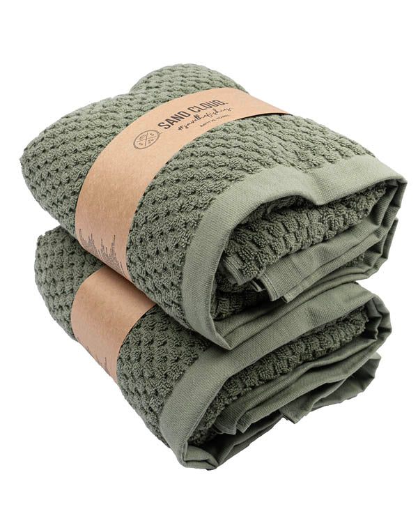 Atom XL Bath Bundle 2 Pack – Hedge Green - SAND CLOUD