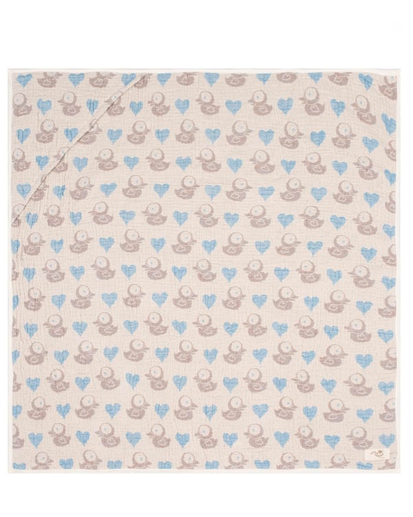 Ducky Gauze Hooded Blanket Single - SAND CLOUD