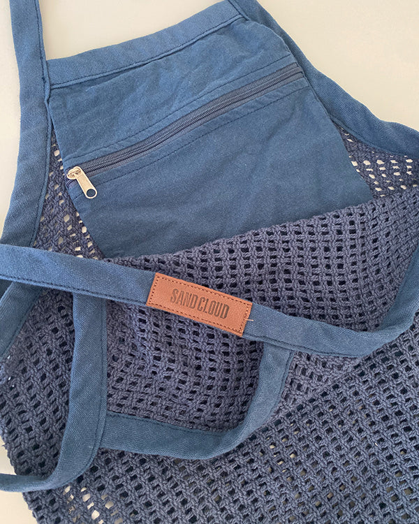 Net Market Bag Navy - SAND CLOUD