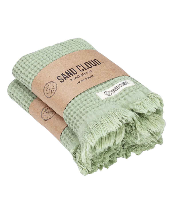 Micro Waffle Hand Bundle Sage - SAND CLOUD