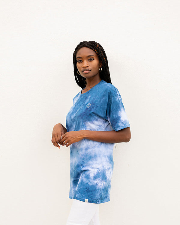 Navy Acid Wash Tee - SAND CLOUD