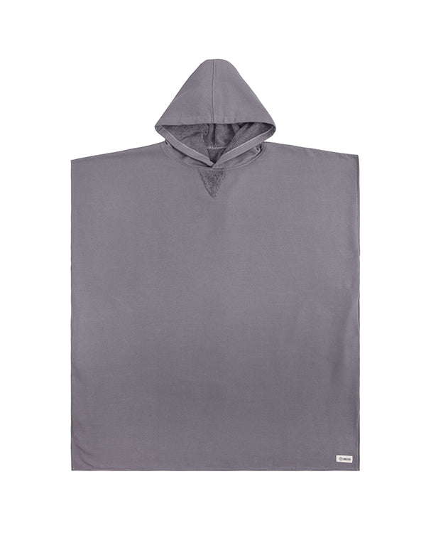 Terra Hooded Poncho Grey - SAND CLOUD