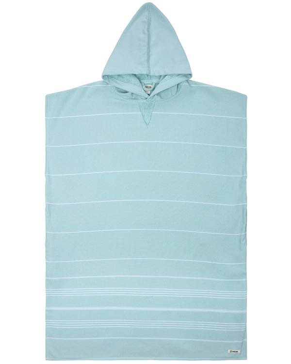 Classic Stripe Hooded Poncho – Seaglass - SAND CLOUD