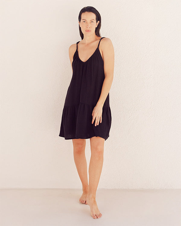Baga Gauze Slip Dress - SAND CLOUD
