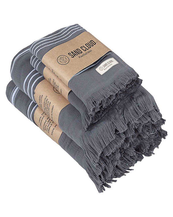 The Classic XL Bath Bundle – Grey - SAND CLOUD