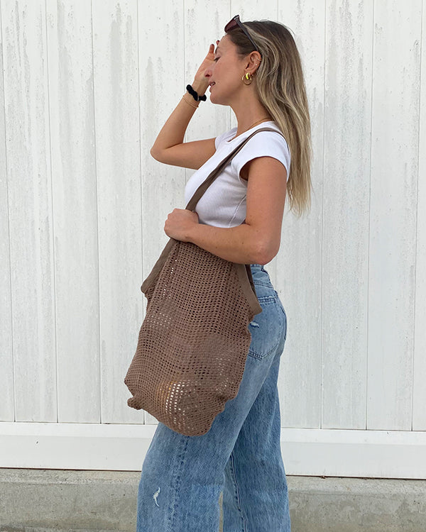 Net Market Bag Taupe - SAND CLOUD