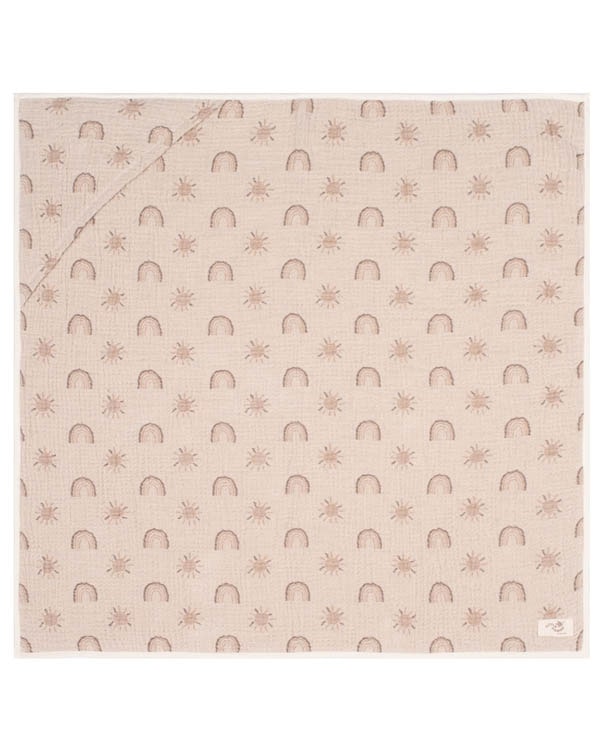 Rainbow Gauze Hooded Blanket Single - SAND CLOUD