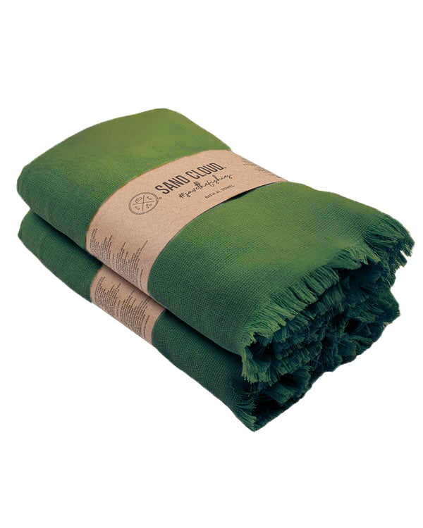 Terra XL Bath Bundle 2 Pack – Green - SAND CLOUD