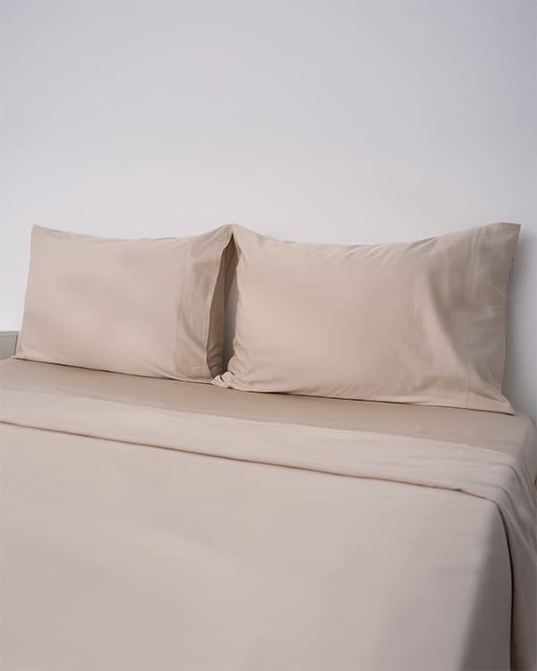 Luxe Sateen Pillowcase Set Beige - SAND CLOUD