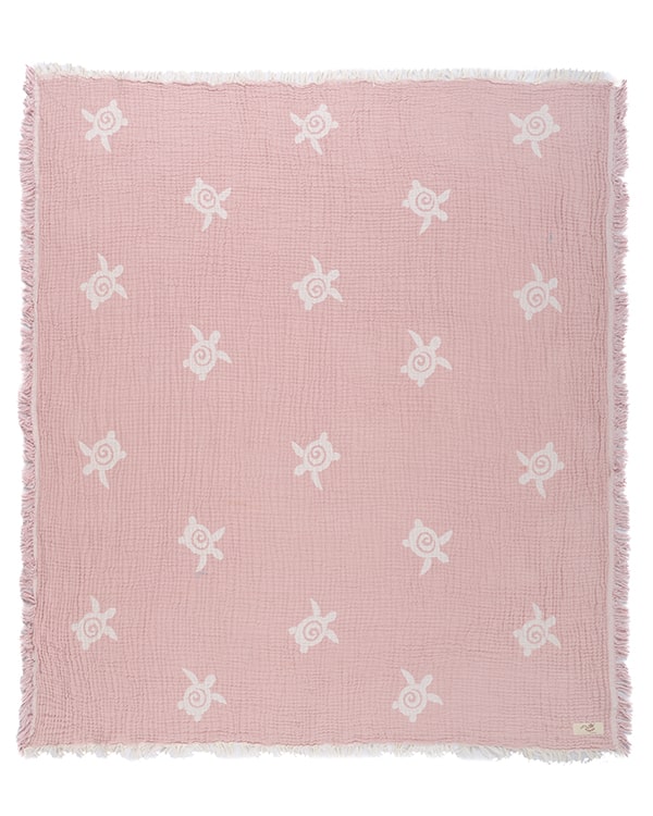 Baby Turtle Gauze Receiving Blanket Single with Pouch - SAND CLOUD