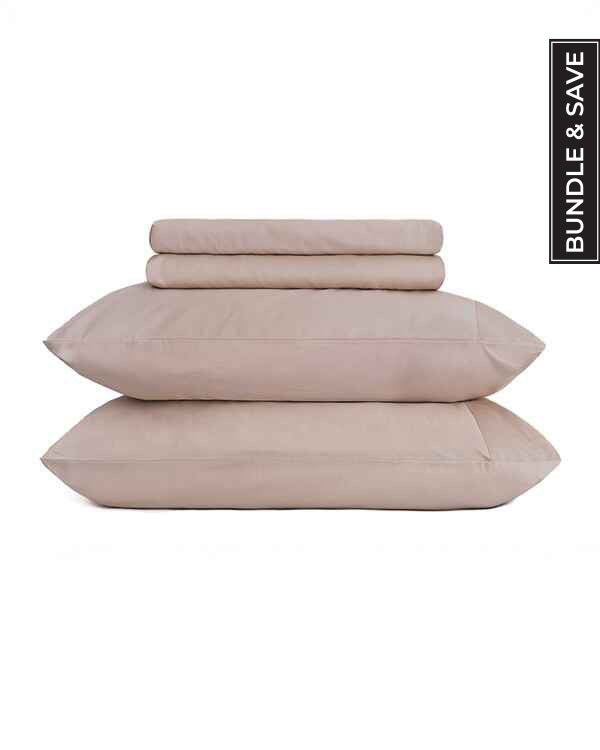 Luxe Sateen Sheet Set Beige - SAND CLOUD