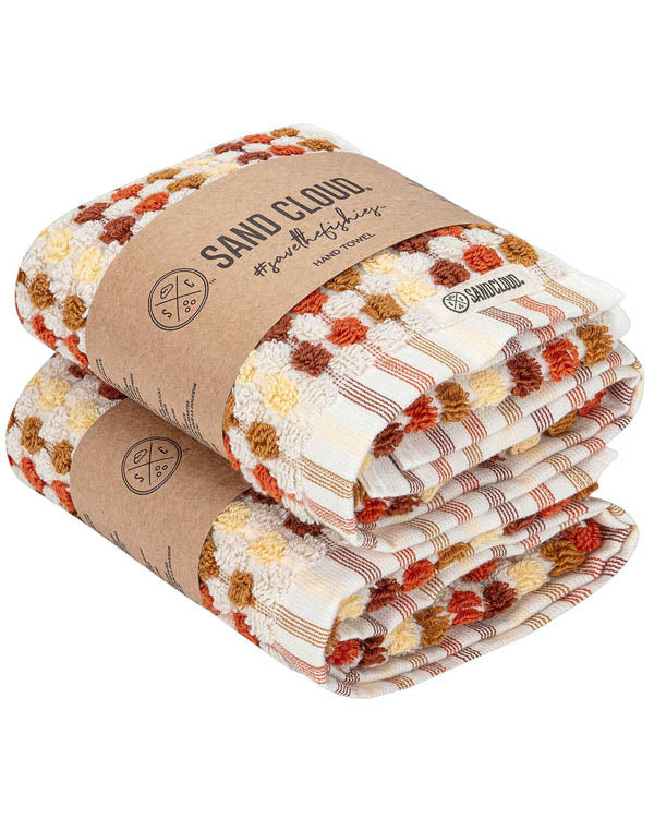 Stripe Polka Dot Hand Bath Bundle – 2 Pack – Taupe - SAND CLOUD