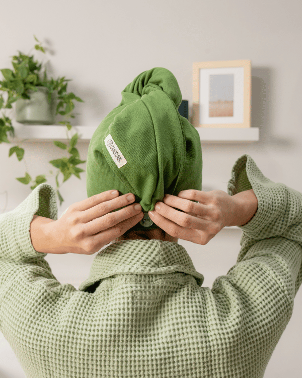 Terra Hair Towel – Green - SAND CLOUD