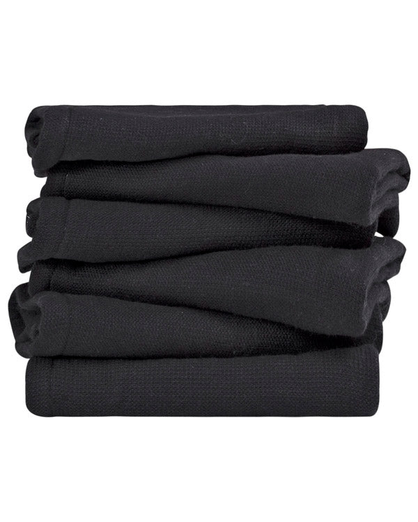 Terra Bath Washcloth Bundle – 6 Pack – Black - SAND CLOUD