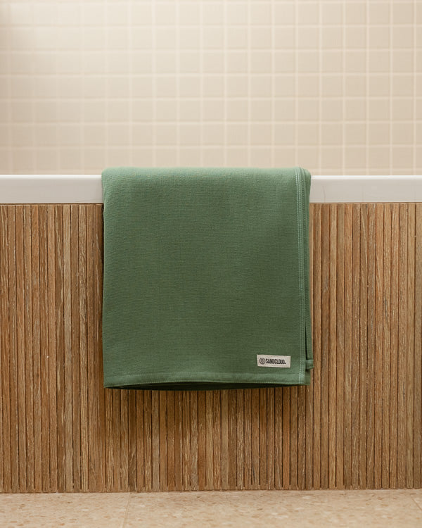 Terra Fringeless XL Bath Bundle 2 Pack – Hedge Green - SAND CLOUD