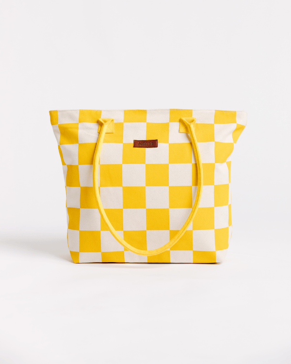 Checker Beach Tote - SAND CLOUD