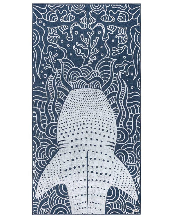 Whale Shark – Navy XL Bath Bundle 2 Pack - SAND CLOUD