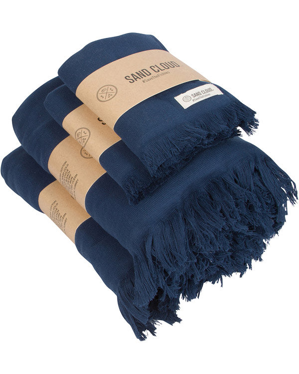 Terra XL Bath Bundle – Navy - SAND CLOUD