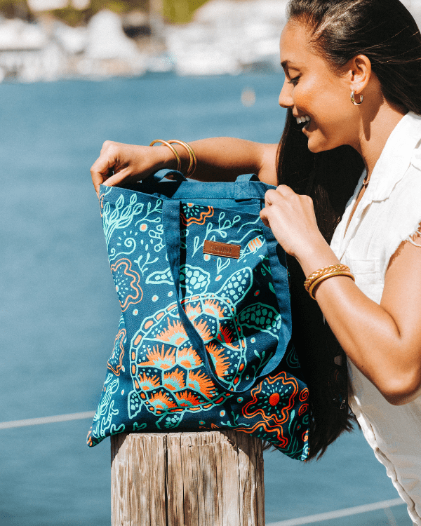 Reef Turtles Everyday Tote - SAND CLOUD