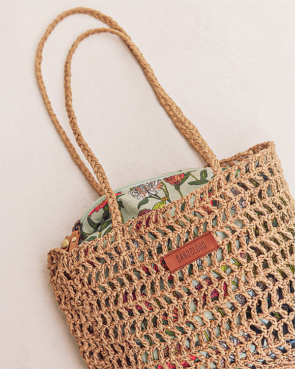 Bahía Straw Tote - SAND CLOUD