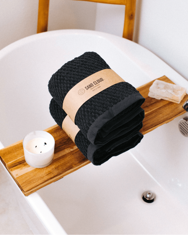 Atom XL Bath Bundle – 2 Pack – Black - SAND CLOUD