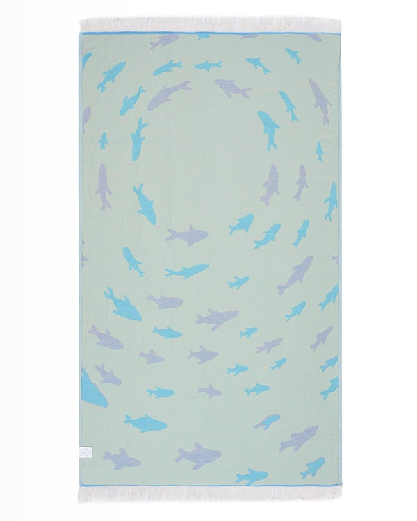 Swirl Shark Kids Towel - SAND CLOUD