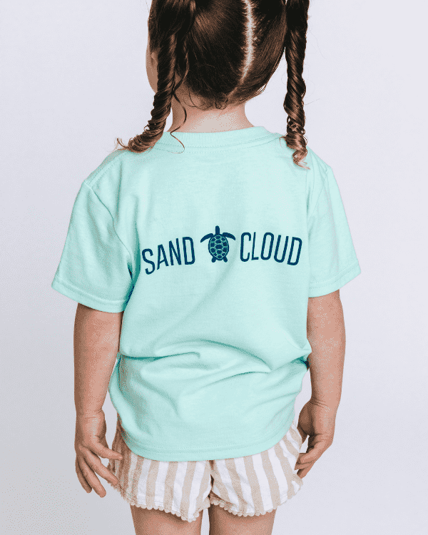 SC Whale Tail Kids Tee – Soft Mint - SAND CLOUD