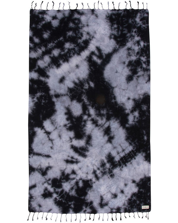 Black Acid Wash Beach Towel- Sand Cloud - SAND CLOUD