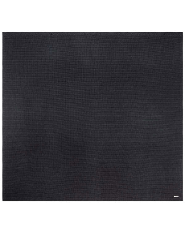 Micro Waffle Shower Curtain – Black - SAND CLOUD