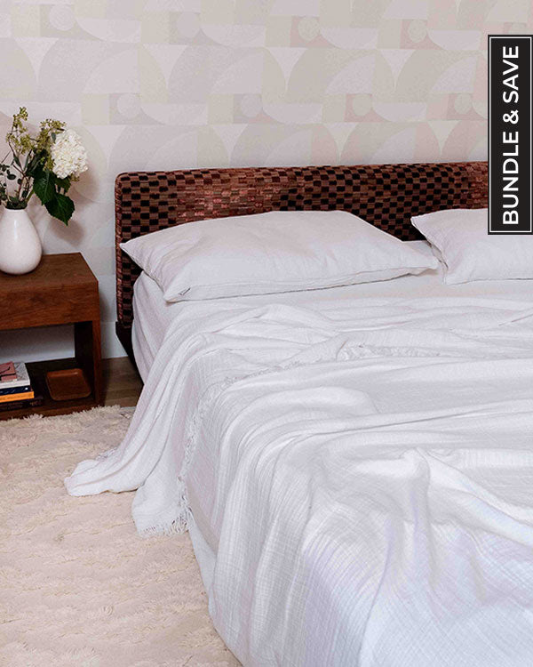 White Bedding Set – King - SAND CLOUD