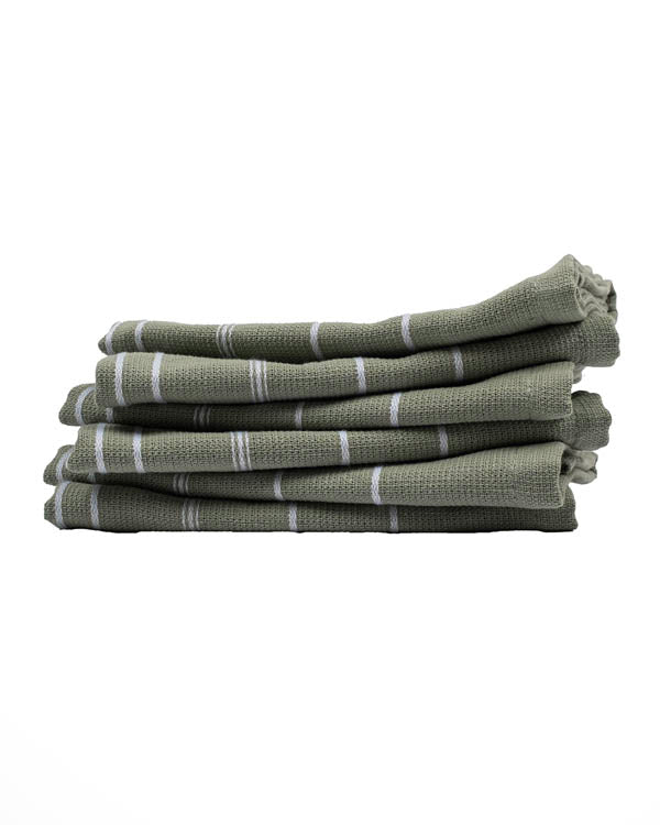 Classic Bath Washcloth Bundle 6 Pack – Sage - SAND CLOUD