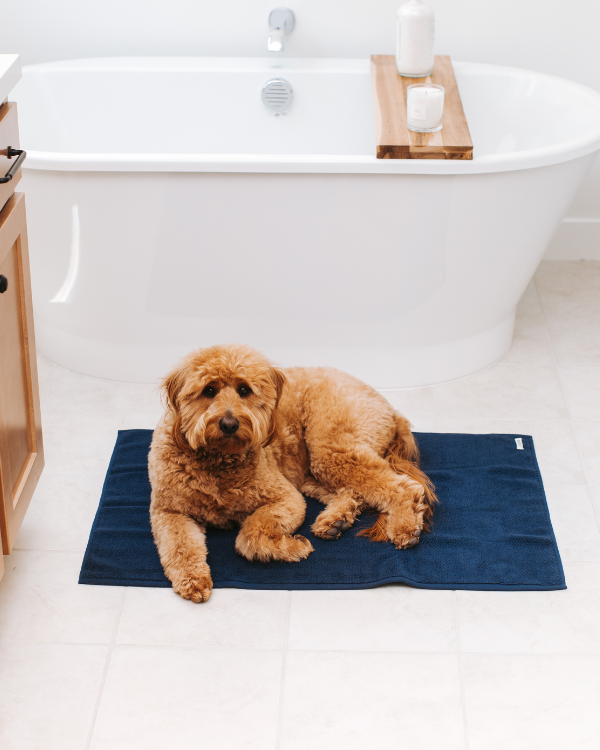 Willow Bath Mat – Deep Ocean - SAND CLOUD