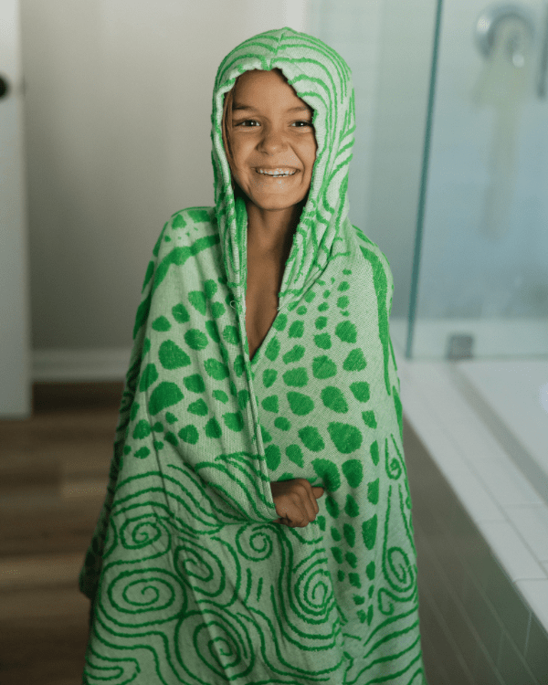 Swirl Turtle Hooded Kids Bath Towel - SAND CLOUD