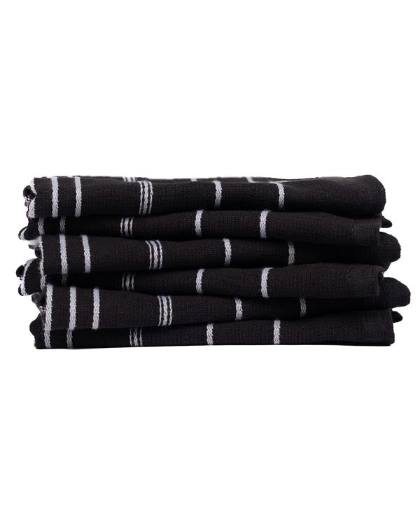 Classic Bath Washcloth Bundle- 6 Pack – Black - SAND CLOUD