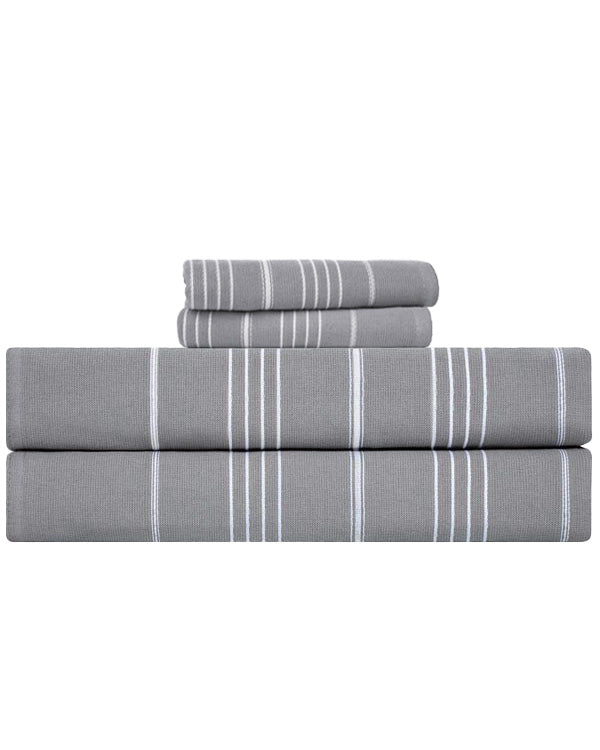 Classic Fringeless XL Bath Bundle – Grey - SAND CLOUD