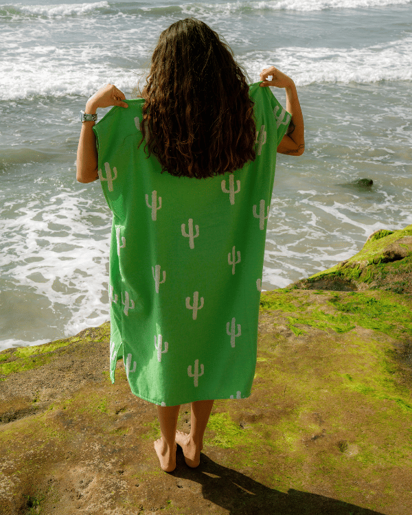 Cactus Hooded Poncho - SAND CLOUD