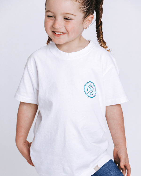 SC Whale Tail Kids Tee – White - SAND CLOUD