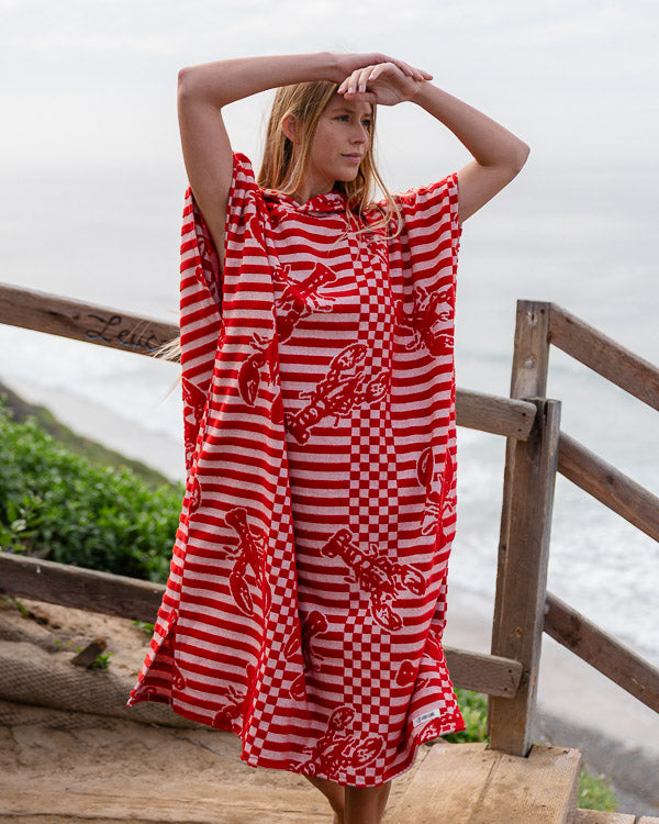 Lobster Hooded Poncho - SAND CLOUD